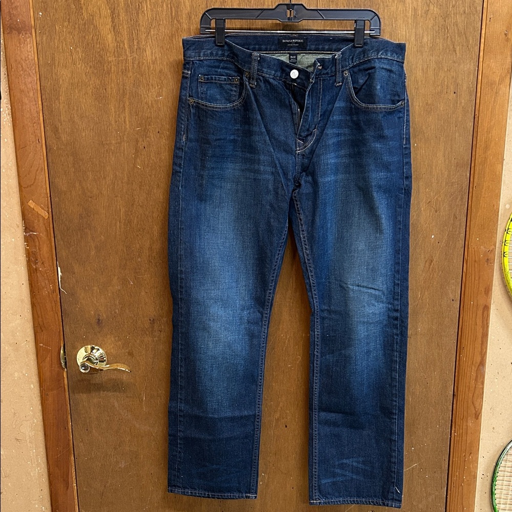 Banana Republic Men's Vintage Straight Jeans - Dark Indigo